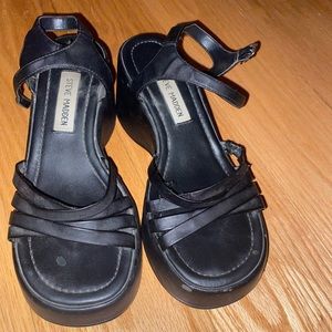 black steve madden wedge sandals